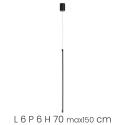 Dimbar LED-pendellampa i metall Genius Rea