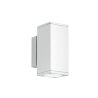 Vägglampa för utomhusbruk i aluminium dubbel ljus H19cm Nevada Katalog