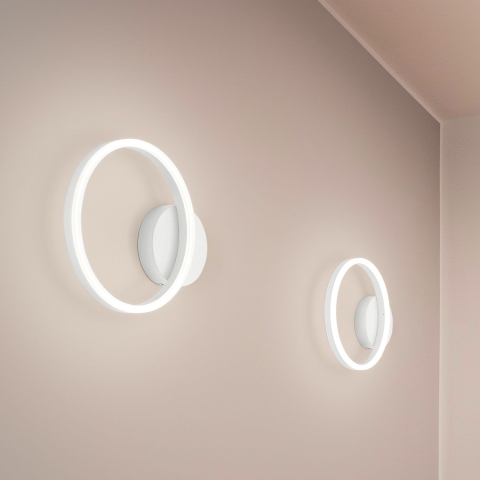 Vägglampa med LED-rondellapplikation i modern design Skyround-P Kampanj
