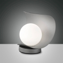 Modern LED-bordslampa med sfärisk lampskärm i glas Adria-T Erbjudande