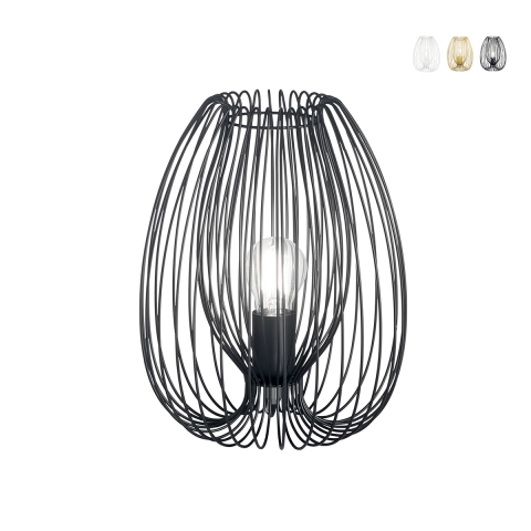 Modern bordslampa med metallbur Camp-T Kampanj