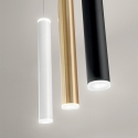 Modern LED-hänglampa med rörformig diffusor Prado-C Bestånd