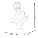 Modern neoklassisk dekorativ byst i resin Snark-X Katalog