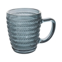 Set med 6 färgade espressokoppar i glas 90 ml Geometrie C Rea