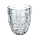 Set med 6 vattenglas 265ml i glas med arabeskmönster Syrah Ocean Modell