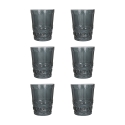 Set med 6 dricksglas 240ml med reliefdekor Nobilis Kampanj