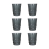Set med 6 dricksglas 240ml med reliefdekor Nobilis Kampanj