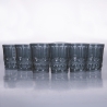 Set med 6 dricksglas 240ml med reliefdekor Nobilis Rea