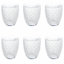 Set med 6 vattenglas 325ml i transparent glas Castle Kampanj