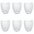 Set med 6 vattenglas 325ml i transparent glas Castle Kampanj