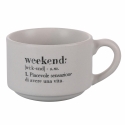 Set med 6 espressokoppar i porslin 90 ml med ställ Victionary Week Val