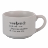 Set med 6 espressokoppar i porslin 90 ml med ställ Victionary Week Val