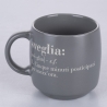 Set med 3 stapelbara stenmuggar 350 ml med text Victionary L Modell