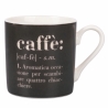 Set med 6 kaffekoppar i porslin med text 90ml Victionary Caffè Bestånd