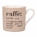 Set med 6 kaffekoppar i porslin med text 90ml Victionary Caffè Val