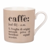 Set med 6 kaffekoppar i porslin med text 90ml Victionary Caffè Val
