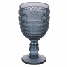 Set med 6 glas med bearbetad yta 280ml Geometrie Ocean Rabatter
