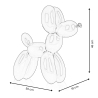 Moderna staty i lackerad harts, ballonghund - Mira-L 