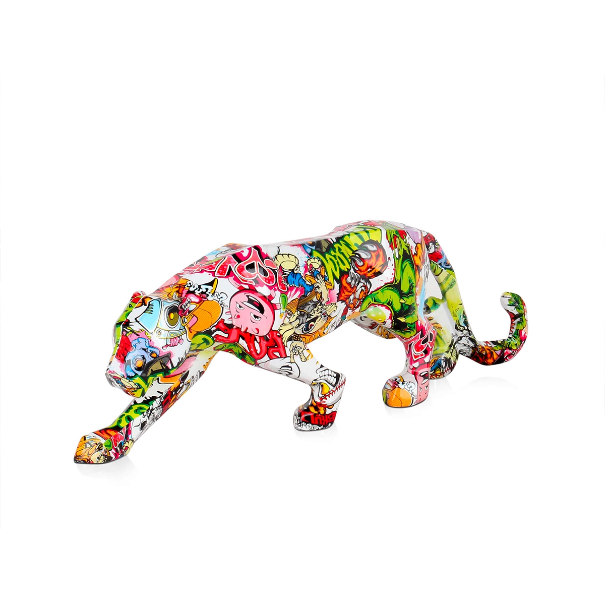 Modern Graffiti Popkonst Panterstaty i Resin Kari-PA Kampanj Modern Graffiti Popkonst Panterstaty i Resin Kari-PA Kampanj