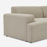 TOLIMAN Modern, 3-sitsig soffa i tyg, med högerställd divan Bestånd