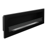 Inbyggd väggmonterad bioetanolkamin Livorno 120x40 svart Rea