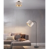 Modern taklampa med 30 cm lampskärm i beige och guld sammet Vetor Försäljning