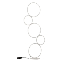 Modern LED-golvlampa med 5 ringar och dimbar belysning Nural Kampanj