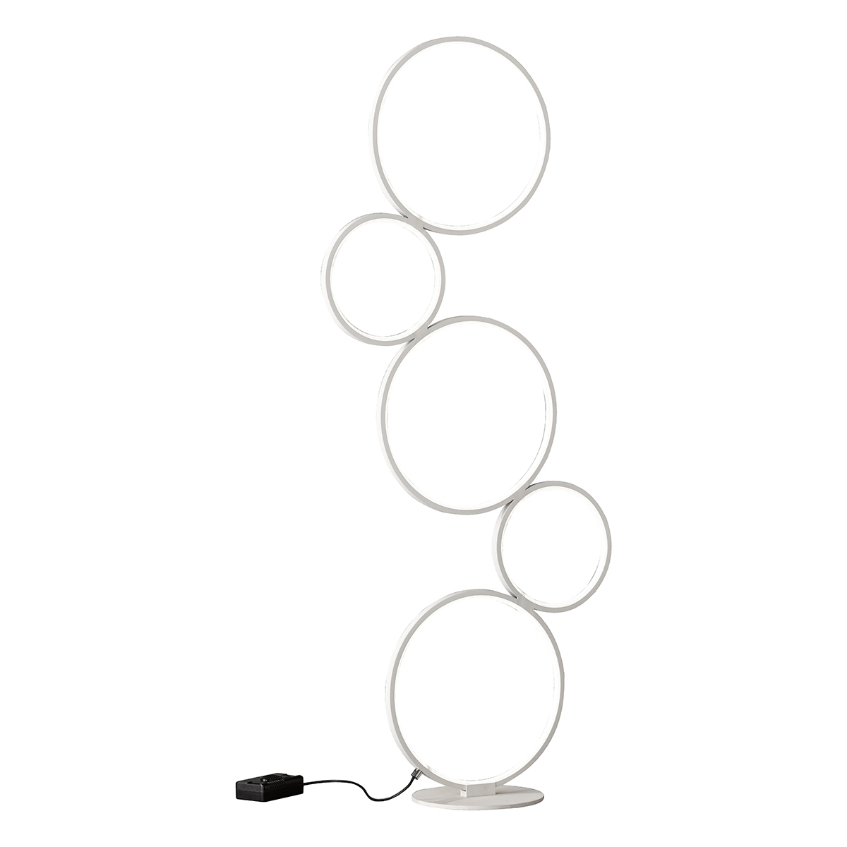 Modern LED-golvlampa med 5 ringar och dimbar belysning Nural Kampanj