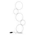 Modern LED-golvlampa med 5 ringar och dimbar belysning Nural Kampanj