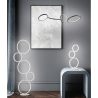 Modern LED-golvlampa med 5 ringar och dimbar belysning Nural Erbjudande