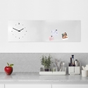 Väggklocka magnetisk tavla horisontell modern design Lavagna Katalog