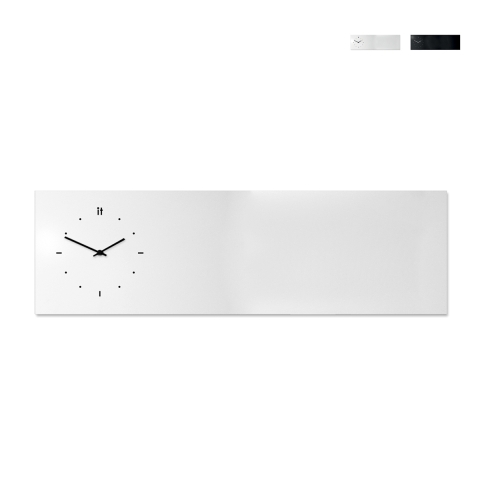 Väggklocka magnetisk tavla horisontell modern design Lavagna Kampanj