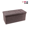 Rektangulär Nilo tygpuff med förvaring 76x34cm för vardagsrum Kampanj