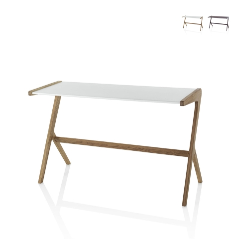 Modern kontorsskrivbord i trä minimalistisk design Allison Kampanj