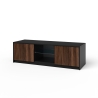 Modern TV-bänk med ribbade dörrar 150x50x45cm Budapest Modell