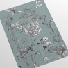 Elegant tapet med löv för sovrum Blomillustrationer Rea