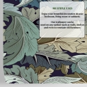 Floralt tapetdesign i Arts and Craft Victoria-stil Katalog