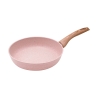 Stekpanna 24 cm i aluminium med non-stick i rosa granitlook Stonerose Kampanj