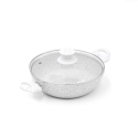 Icke-stick aluminiumgryta 24cm Bisetti Stonewhite Kampanj