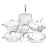 Kokkärlset 13 delar stekpannor kastrull grillpanna non-stick Stonewhite Kampanj