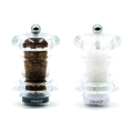 Bisetti Manuell Transparant Salt- och Pepparkvarnset 10 cm Kampanj
