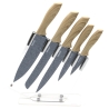 Set med 5 rostfria stålknivar med transparent ställ Pierre Gourmet Rea