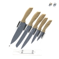 Set med 5 rostfria stålknivar med transparent ställ Pierre Gourmet Kampanj