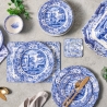 Blue Italian set 6 styva bordstabletter i engelsk stil 30,5x23 cm Försäljning