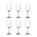 Set med 6 vitvinsglas design Goccia för kök och restaurang 21,5 cm Kampanj