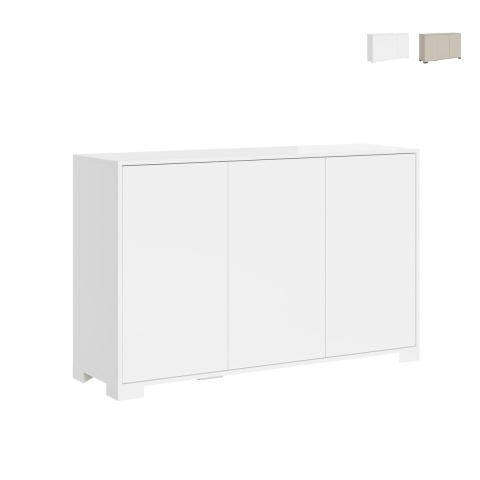 Madia 3 dörrar modern vardagsrum kök 130x40x83 Lumina Kampanj