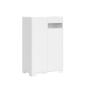 Hög skänk med 2 dörrar modern platsbesparande 70x35x110 Riflesso Rabatter
