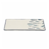 Set om 6 rektangulära serveringsfat i keramik 29x15cm Marechiaro Erbjudande