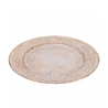 Set med 6 bordstabletter 33 cm med elegant guld- och vit dekoration Drop Kampanj