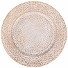 Set med 6 bordstabletter 33 cm med elegant guld- och vit dekoration Drop Erbjudande